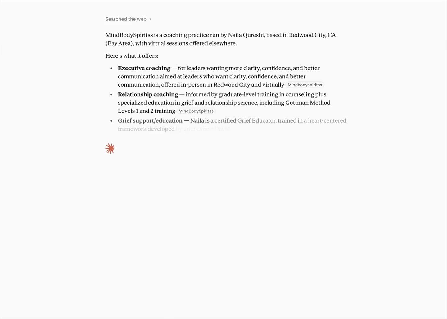 Claude conversation about MindBodySpiritss
